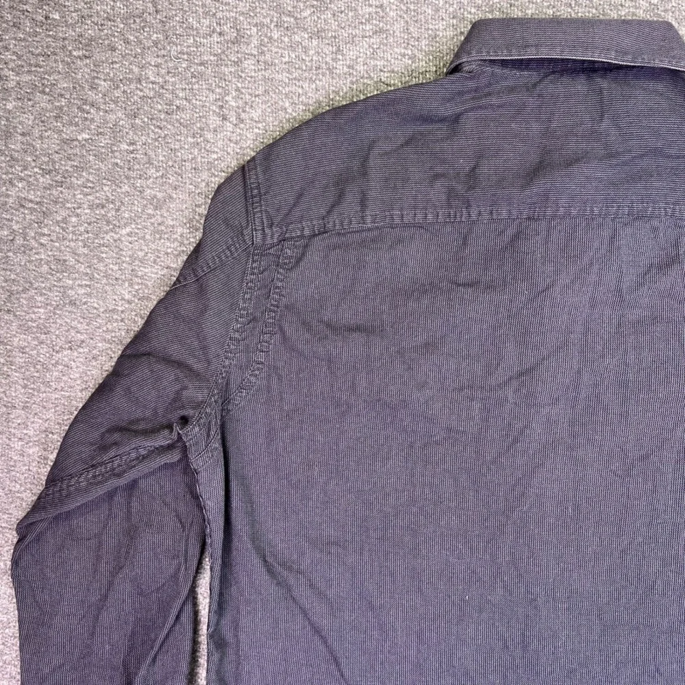 Rock Republic Shirt Mens L Gray Button Up 2 Pocket Casual Roll Tab Sleeve Grunge