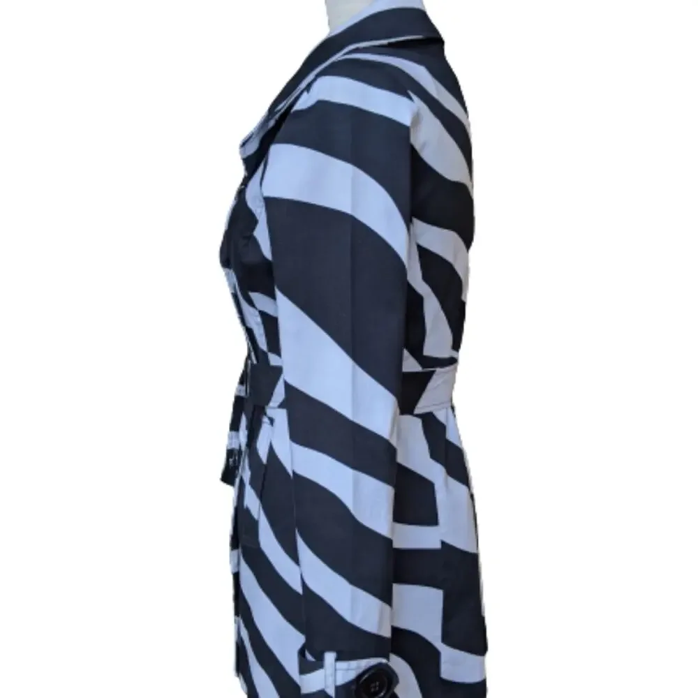 Rue21 Belted Zebra Striped Jacket Size Medium