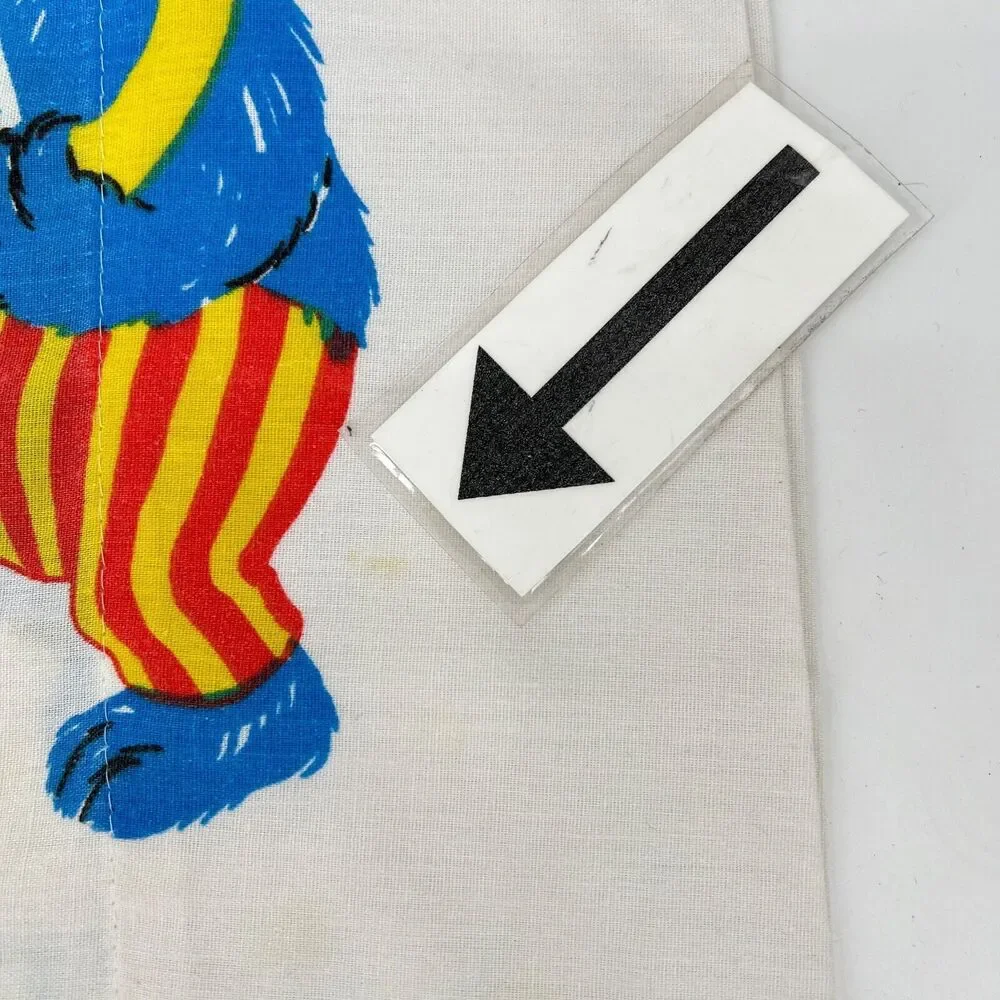 Vintage Stevens Sesame Street ABC'S Muppets Twin Fitted Sheet and 1 Pillowcase