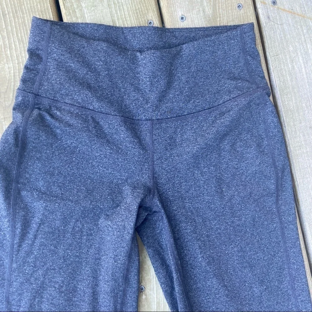 ** Prana Vivica heathered gray hiking Yoga Pants wide leg back pockets XS