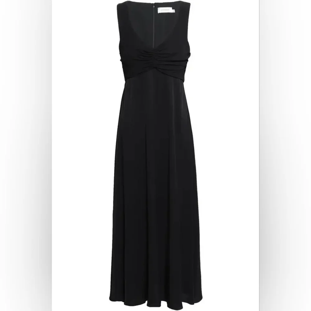 Zimmermann Ruched twill midi dress