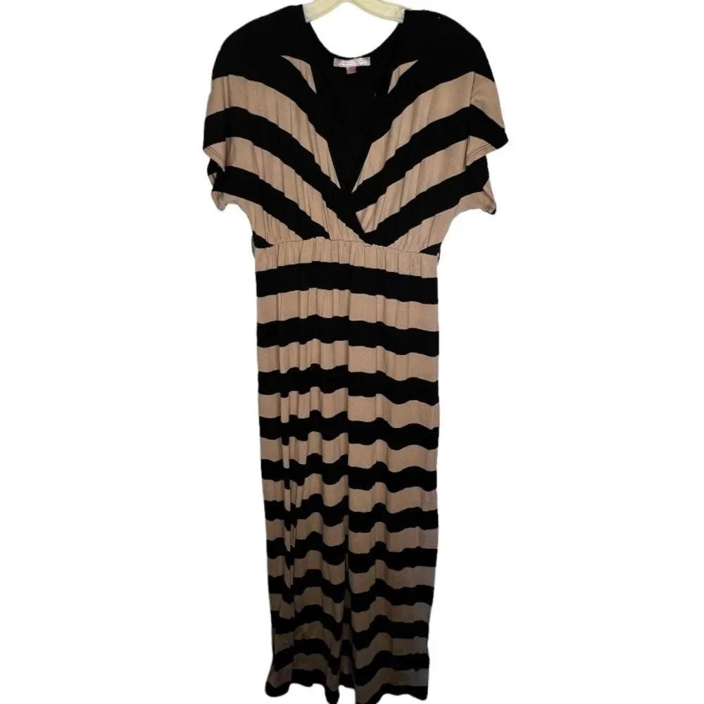Romeo &‎ Juliet Couture Striped Maxi Dress