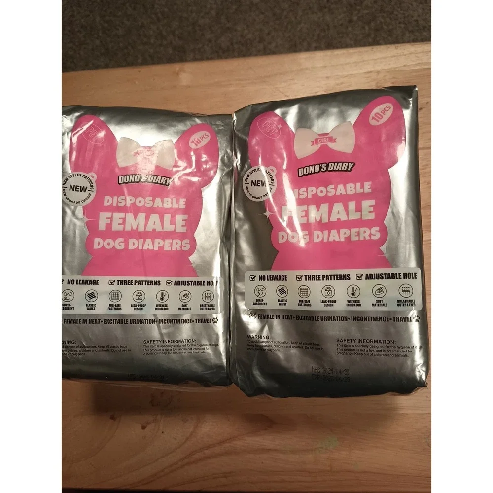 Disposable female dog diapers M‎ Dono's Diary 10pcs X 2