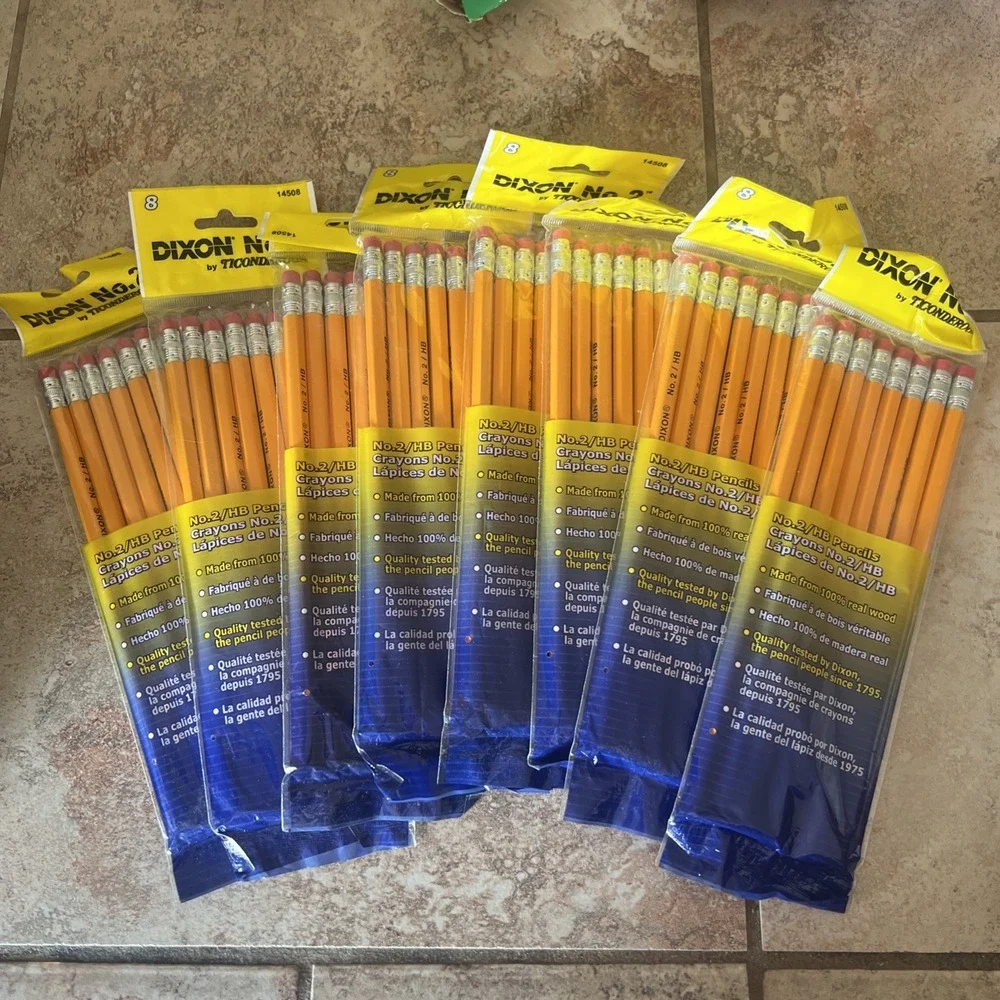 Dixon Ticonderoga No.‎ 2 Pencils- 8 Packs Of 8