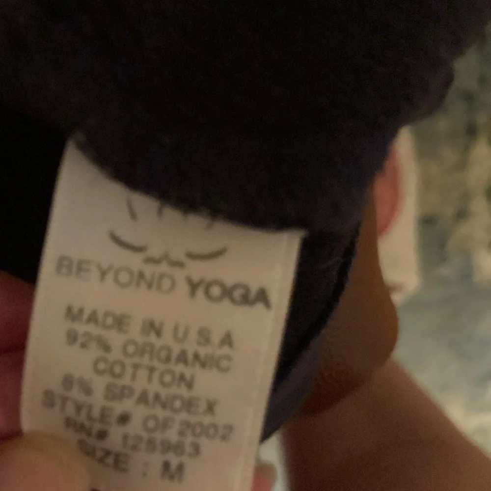 Beyond Yoga Scarf Sweater Fleece Jacket Navy Blue Organic Cotton Size‎ M