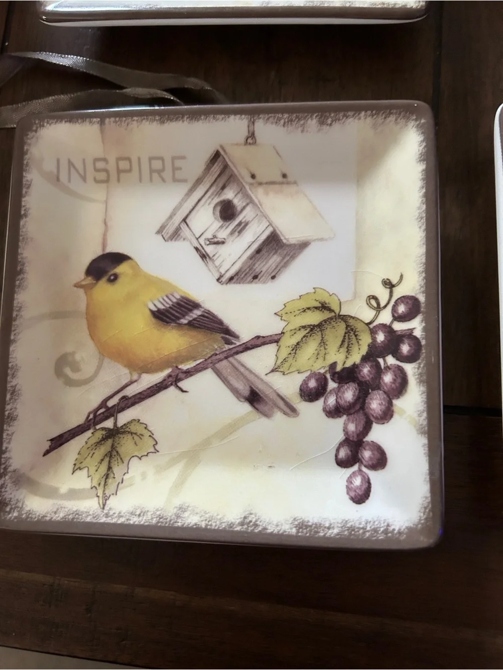 Source Unknown Birds Wall Art Panel - Blue, Yellow, Red, Brown
