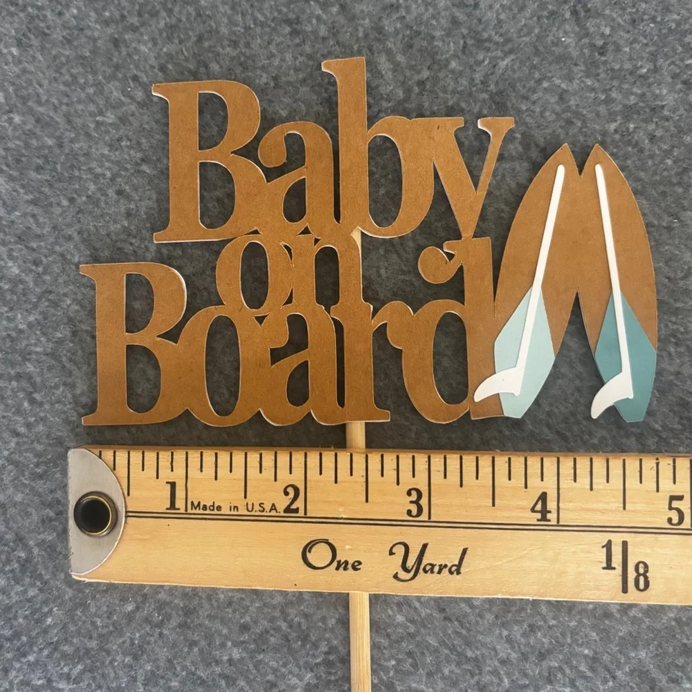 Baby Shower  Decor “Baby on Board” includes 2 Banners & a Cake Topper