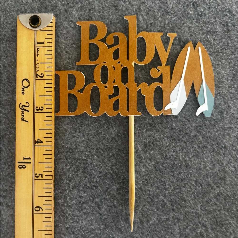 Baby Shower  Decor “Baby on Board” includes 2 Banners & a Cake Topper