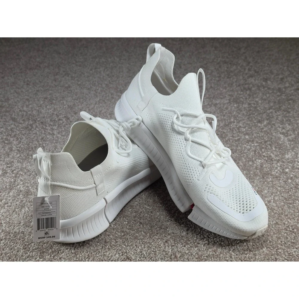 UNOS by Target White Knit Expandable Sneakers Womens 12.5-13.5 Mens 11-12 NWT