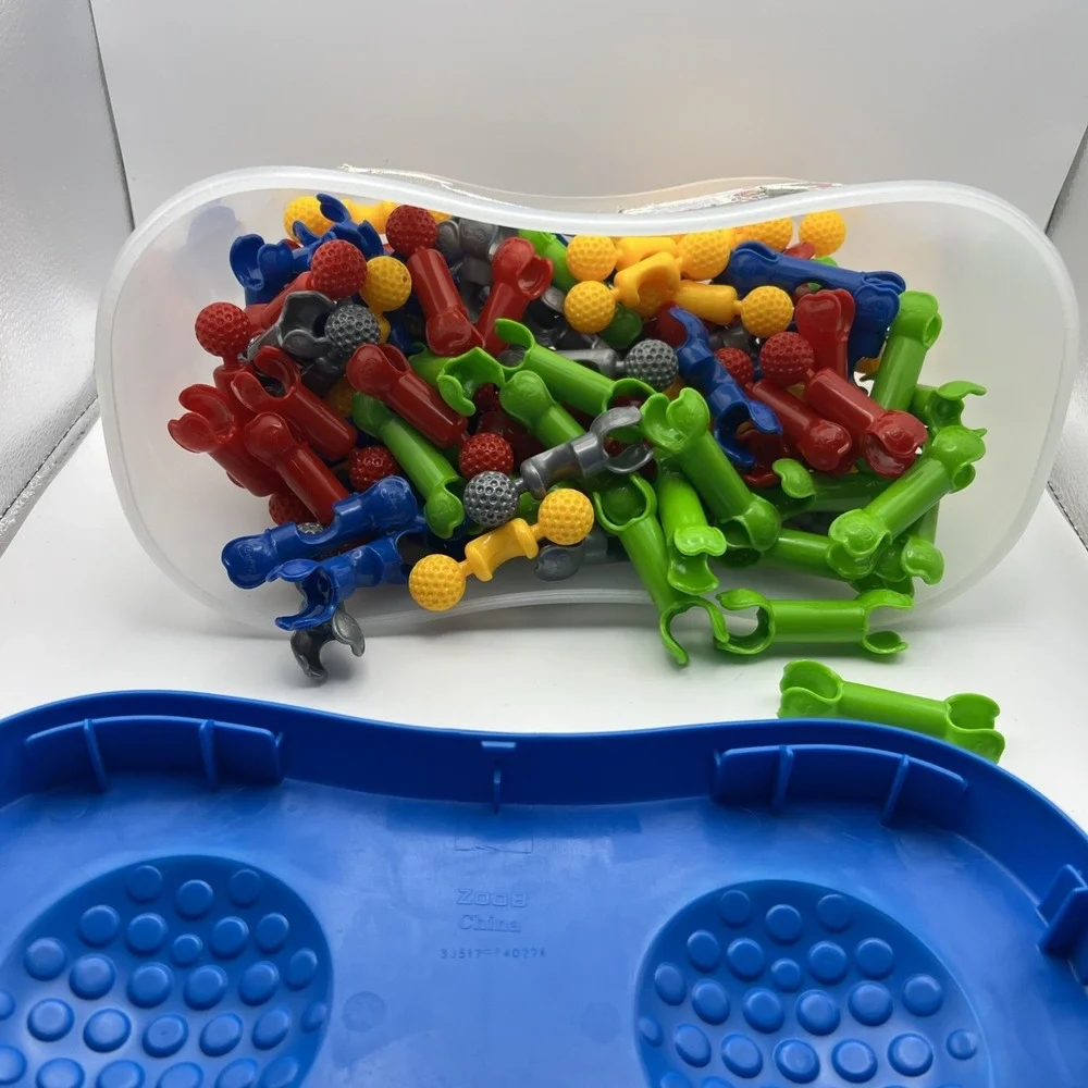 ZOOB BuilderZ Snap-Together Toy Building Set & Storage Box 114 piece set
