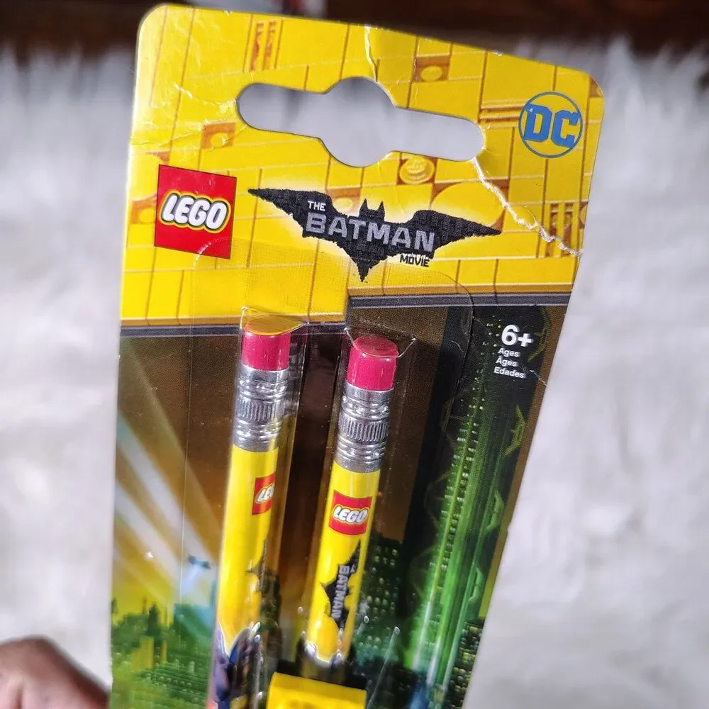 Lego Batman Movie Pencil Set & Topper DC Comics Movie Collectible Joker