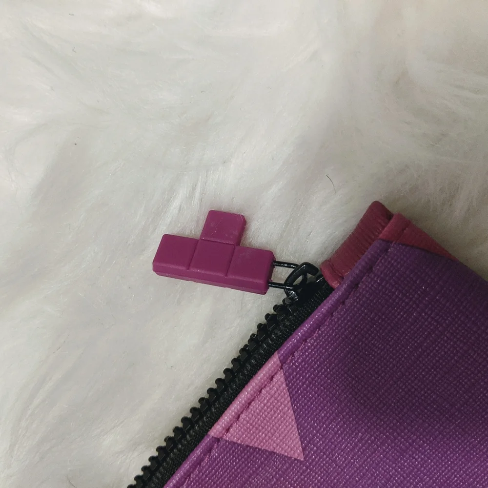 Ipsy Tetris Geometric Collab Makeup Cosmetic Bag