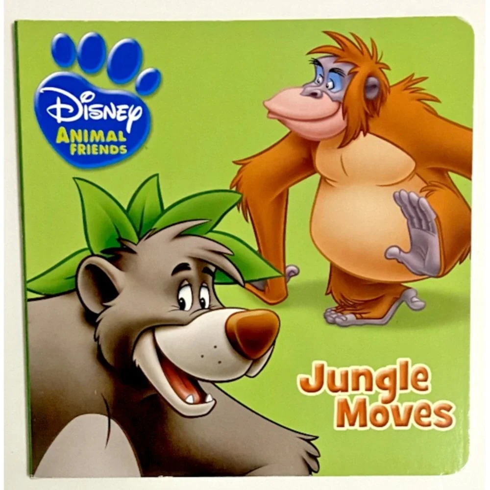Disney 2010 Animal Friends JUNGLE‎ MOVES Board Book