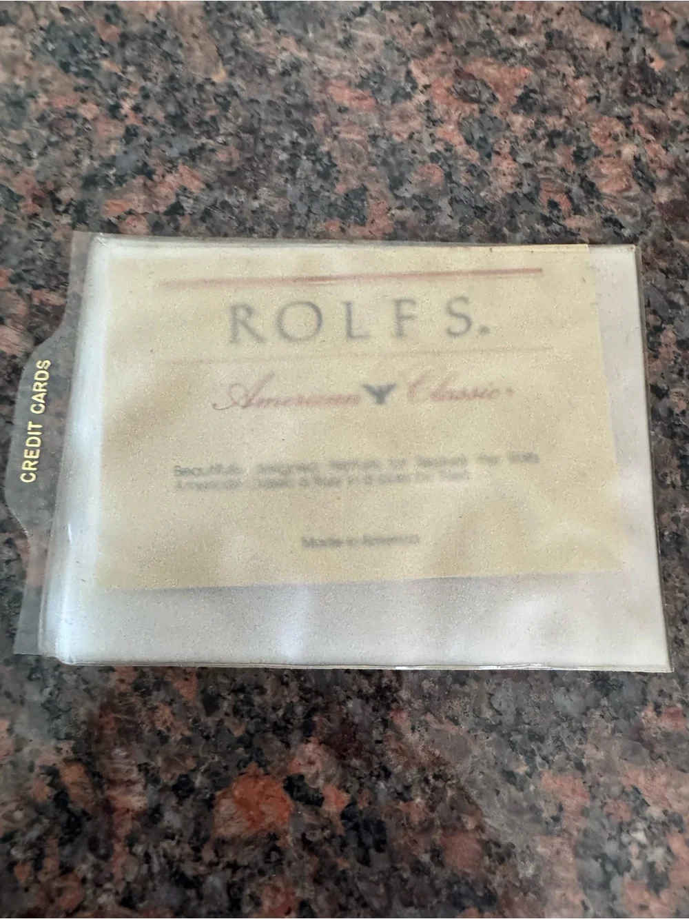 ROLFS Burgundy Leather wallet