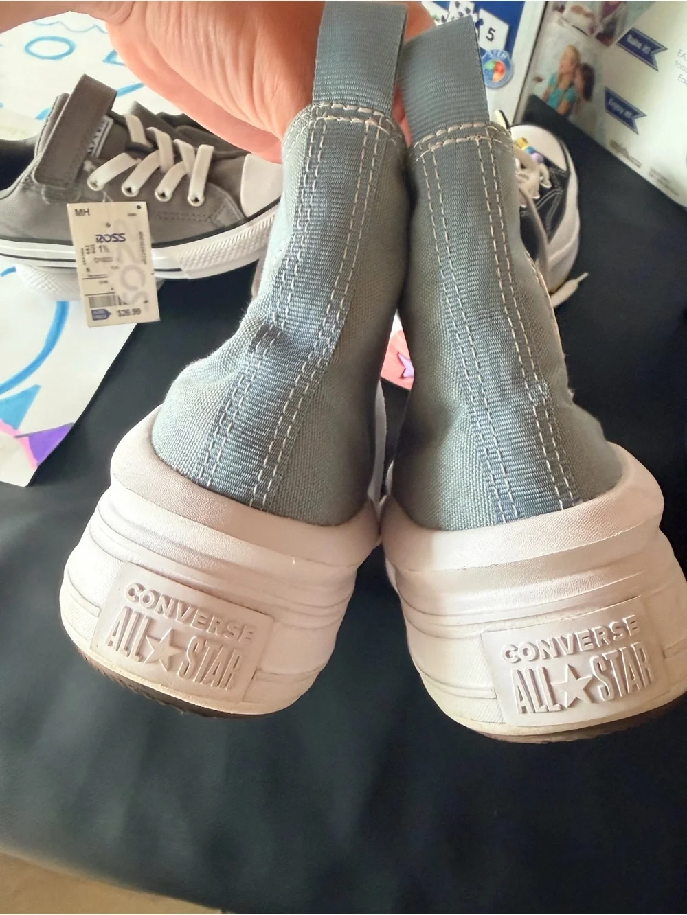 Converse light blue