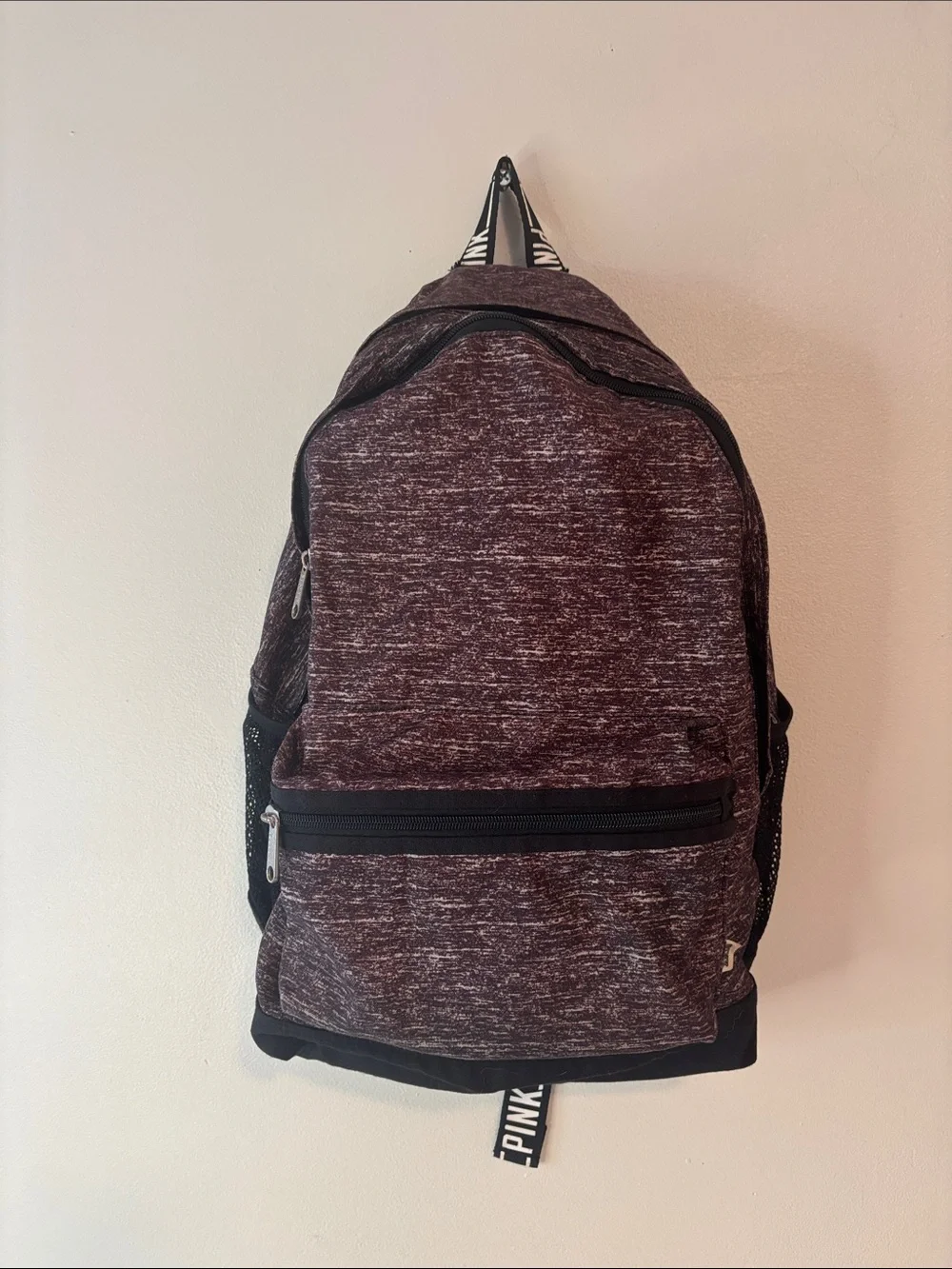 PINK Victoria's Secret Marled Burgundy/Black Men's Backpack