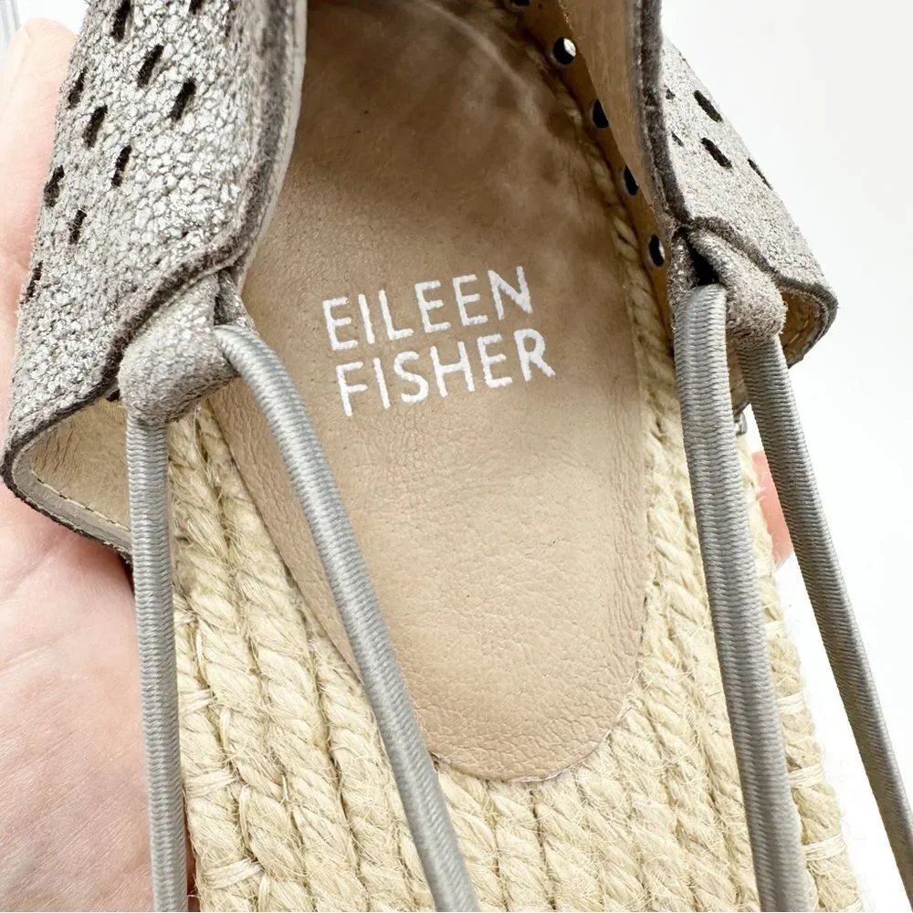 Eileen Fisher perforated leather