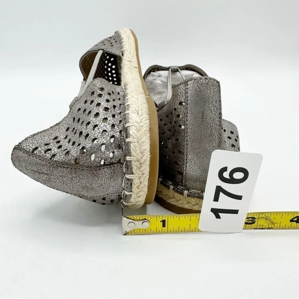 Eileen Fisher perforated leather