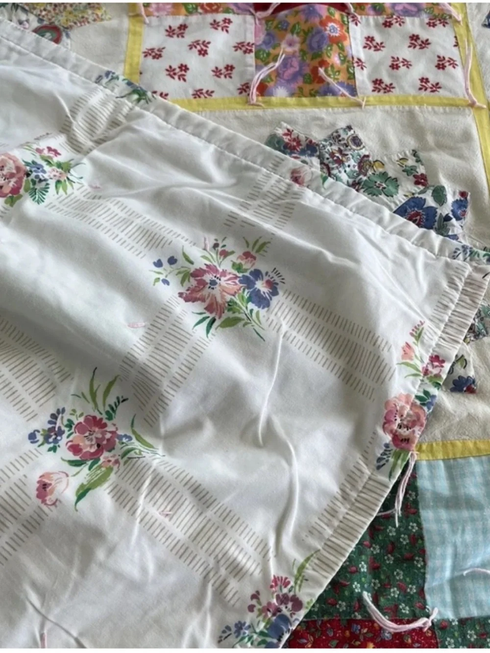 Vintage feedsack floral