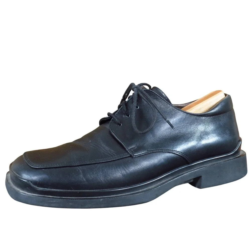 Banana Republic Mens‎ 10 Black Leather Oxford Dress Shoes Comfort Classic Style