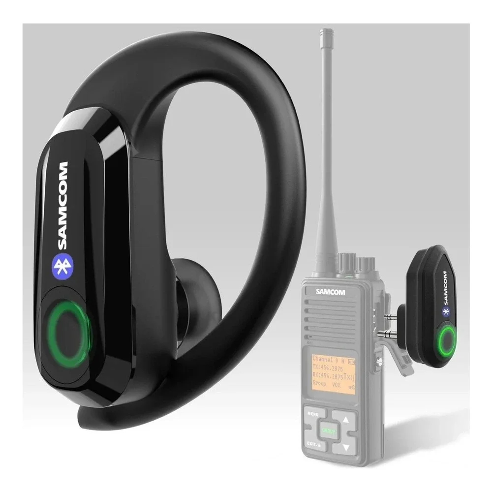 SAMCOM X7 Wireless Bluetooth Walkie Talkie Earpiece K-Type 2-Pin Headset Kit
