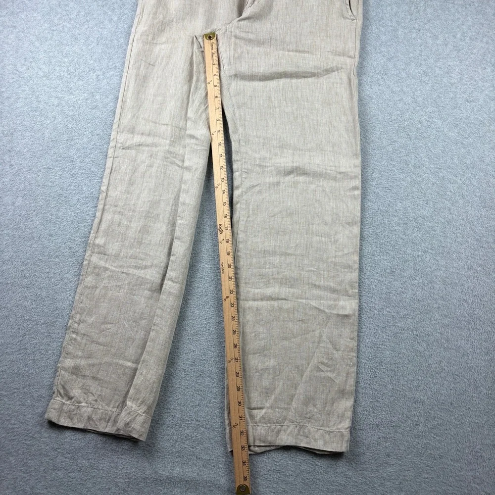 Banana Republic Pants Mens 33x34 Flax Linen Herringbone Baggy Wide Leg Chino Y2K