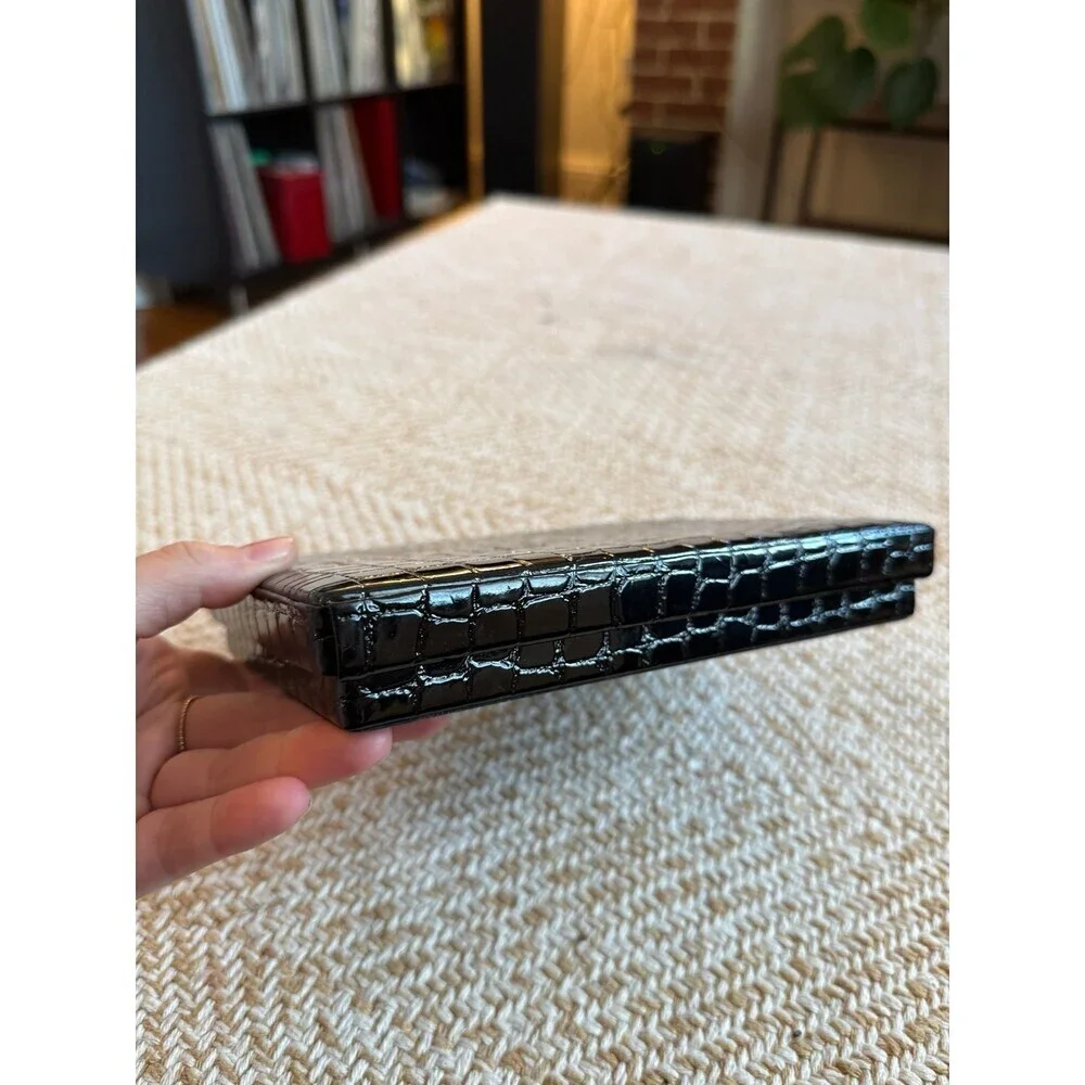 N/A black croc
