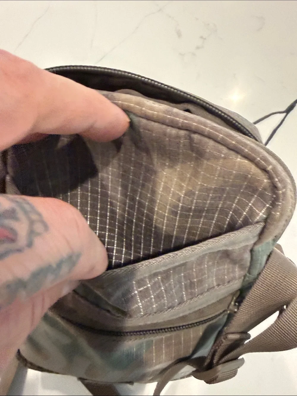 Supreme Green/Brown Camo Shoulder Bag