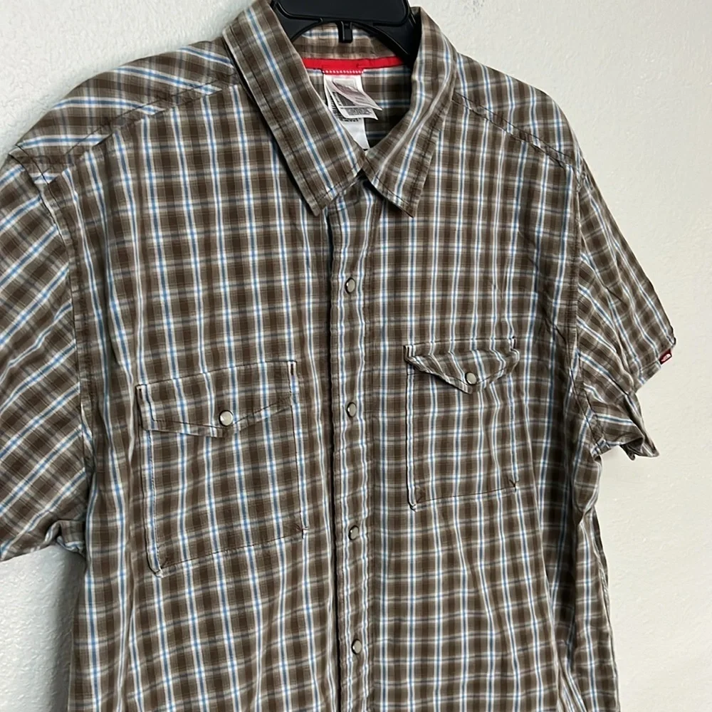 North Face Plaid Button Down Shirt Size XL