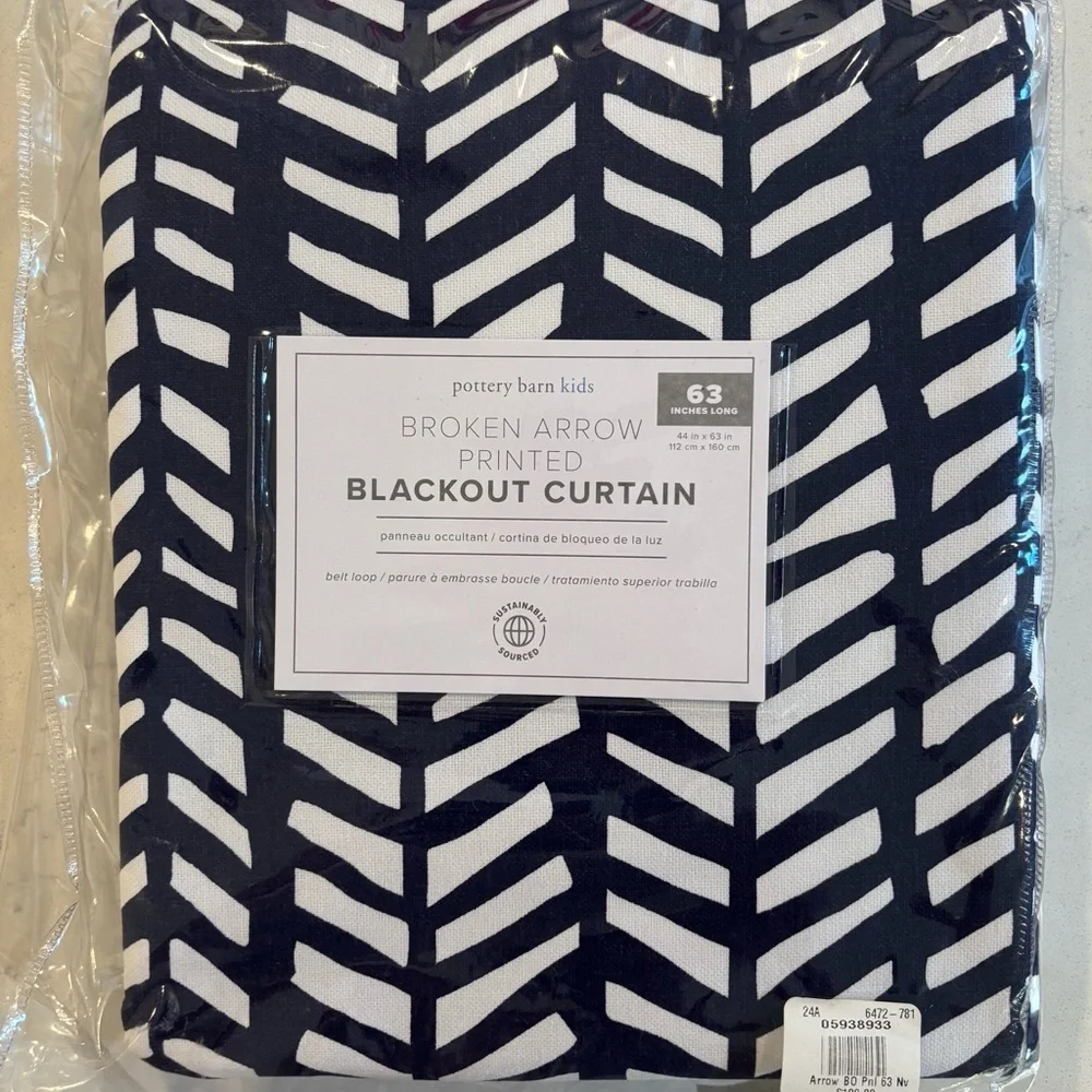 Pottery Barn Kids‎ Broken Arrows Cotton Blackout Curtain