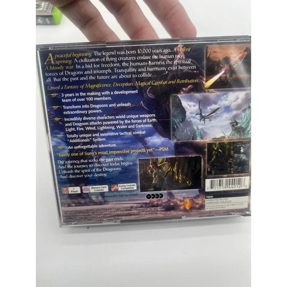 PS The Legend of Dragoon (Sony PlayStation, 2000) Greatest‎ Hits Green Label