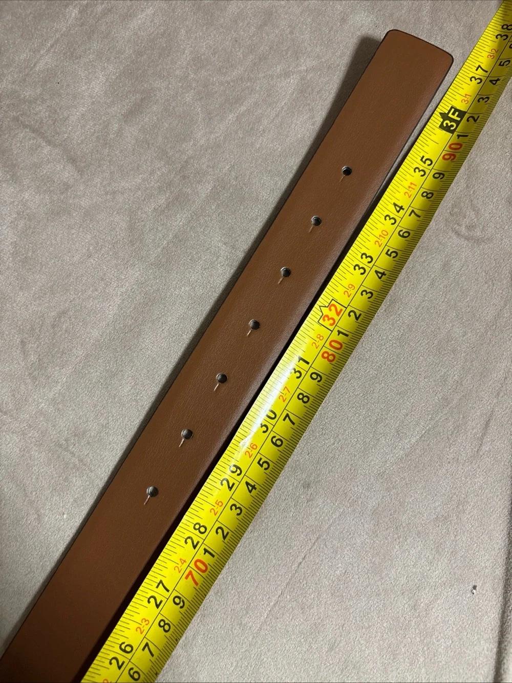 Authentic Michael Kors Reversible Logo Monogram Belt Brown/Vanilla Size Small