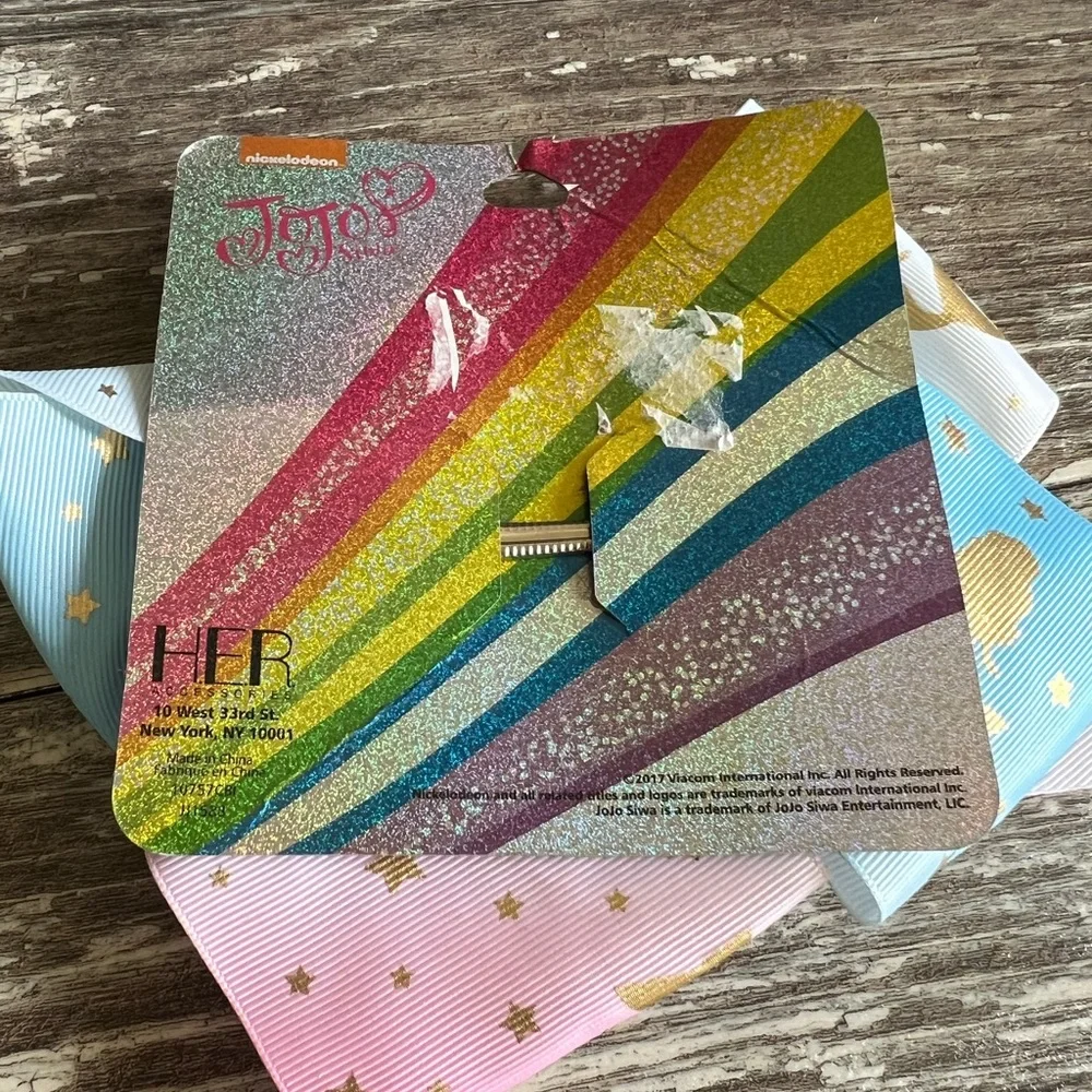 Jojo Siwa Nickelodeon 2017 Large Mermaid Hair Bow Clip Multicolored Light New‎