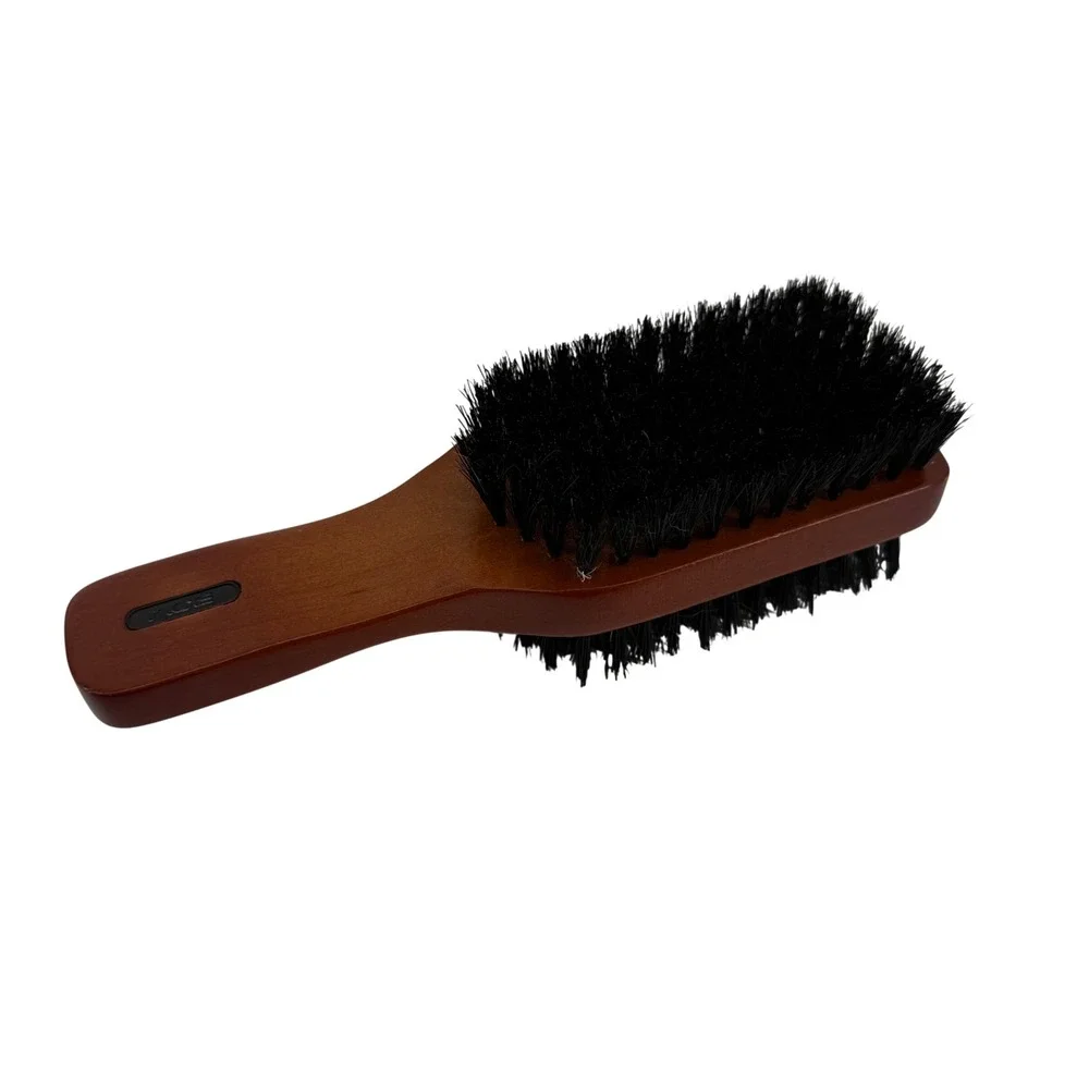 ACE Wood Handle Dual Sided Hair Brush Black Bristles Rectangular Grooming‎ Tool
