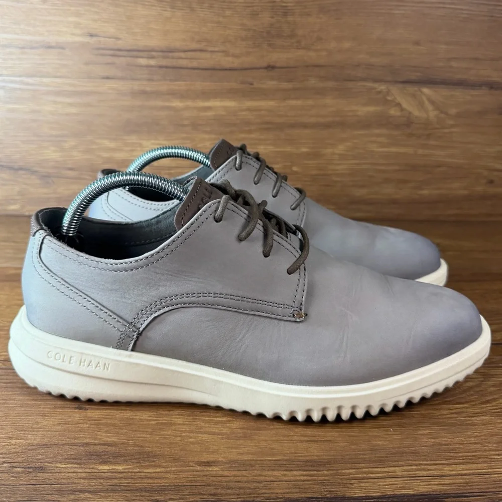 Cole Haan Men's‎ Grand+ Plain Toe Leather Oxford Shoes C36982 Size 9.5