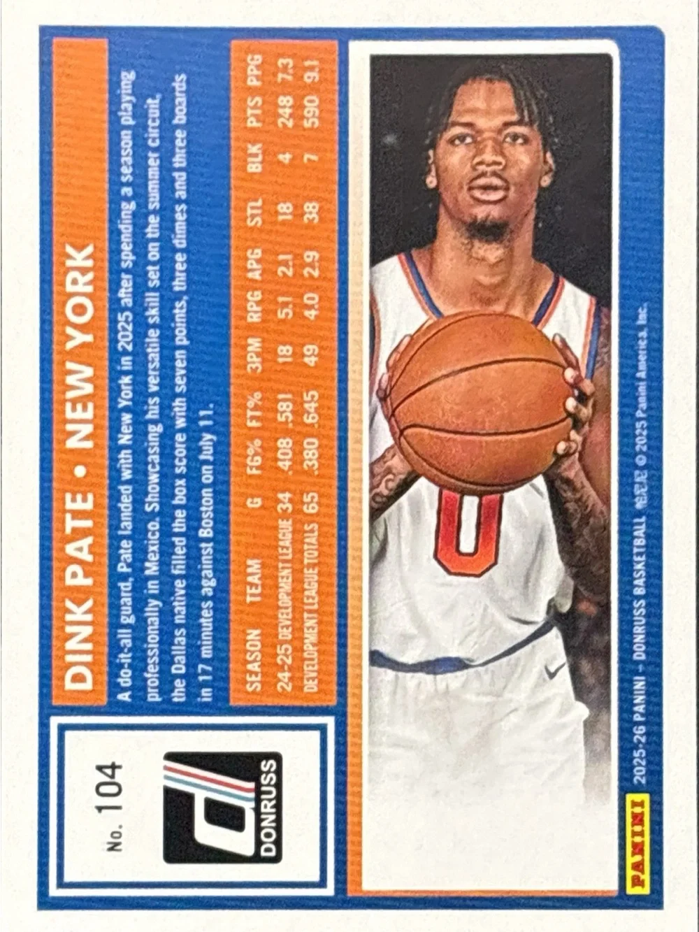 Panini donruss rated