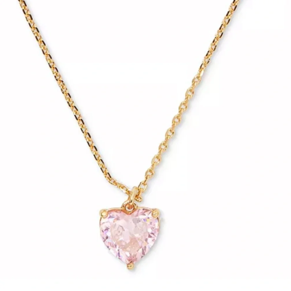 Kate Spade NWOT Gold-Tone Birthstone Heart Pendant Necklace