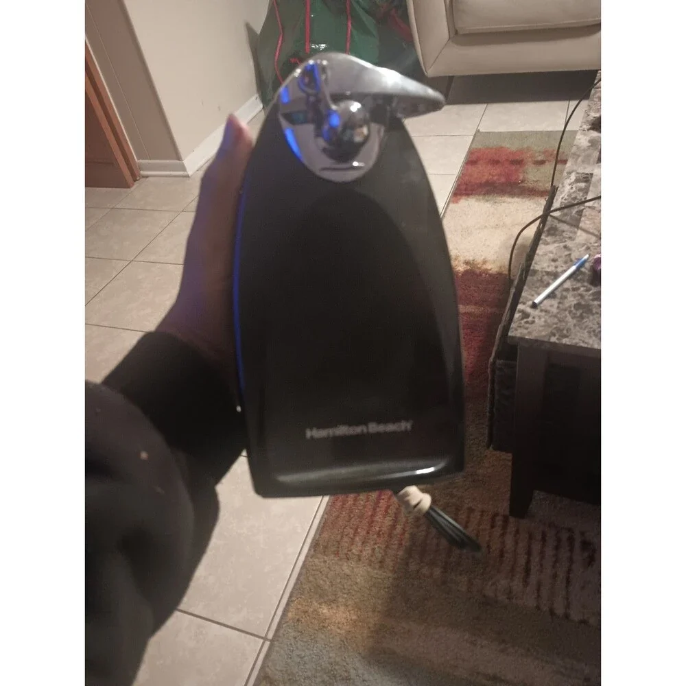 Hamilton Beach Black Electric Can Opener #76380 Bottle Opener Knife Sharpener