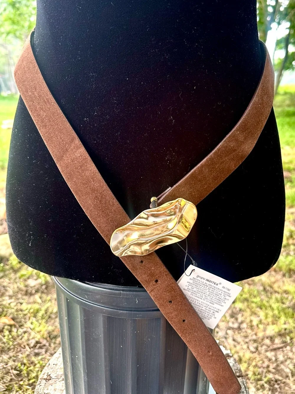 Zara suede belt
