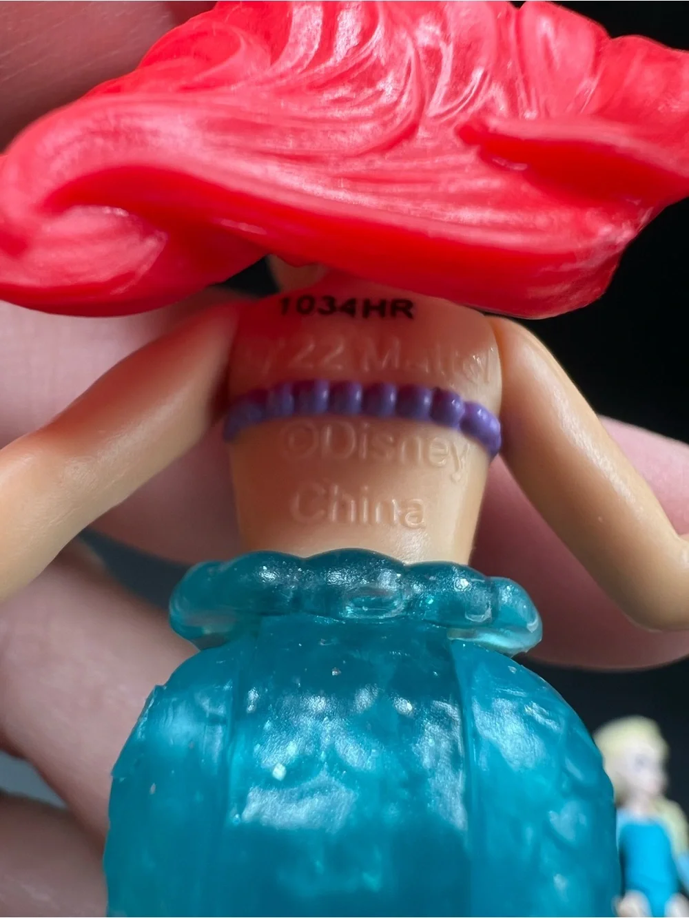 Mattel Small Doll Toys Cake Top Ariel Rapunzel Mulan Elsa 4” Disney