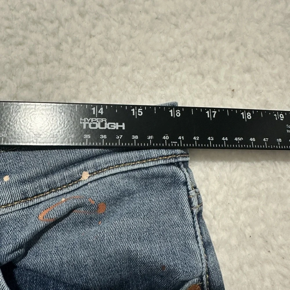Levis 511 Jeans Tapered Stretch Cotton Classic Denim Blue Customized‎ Size 33