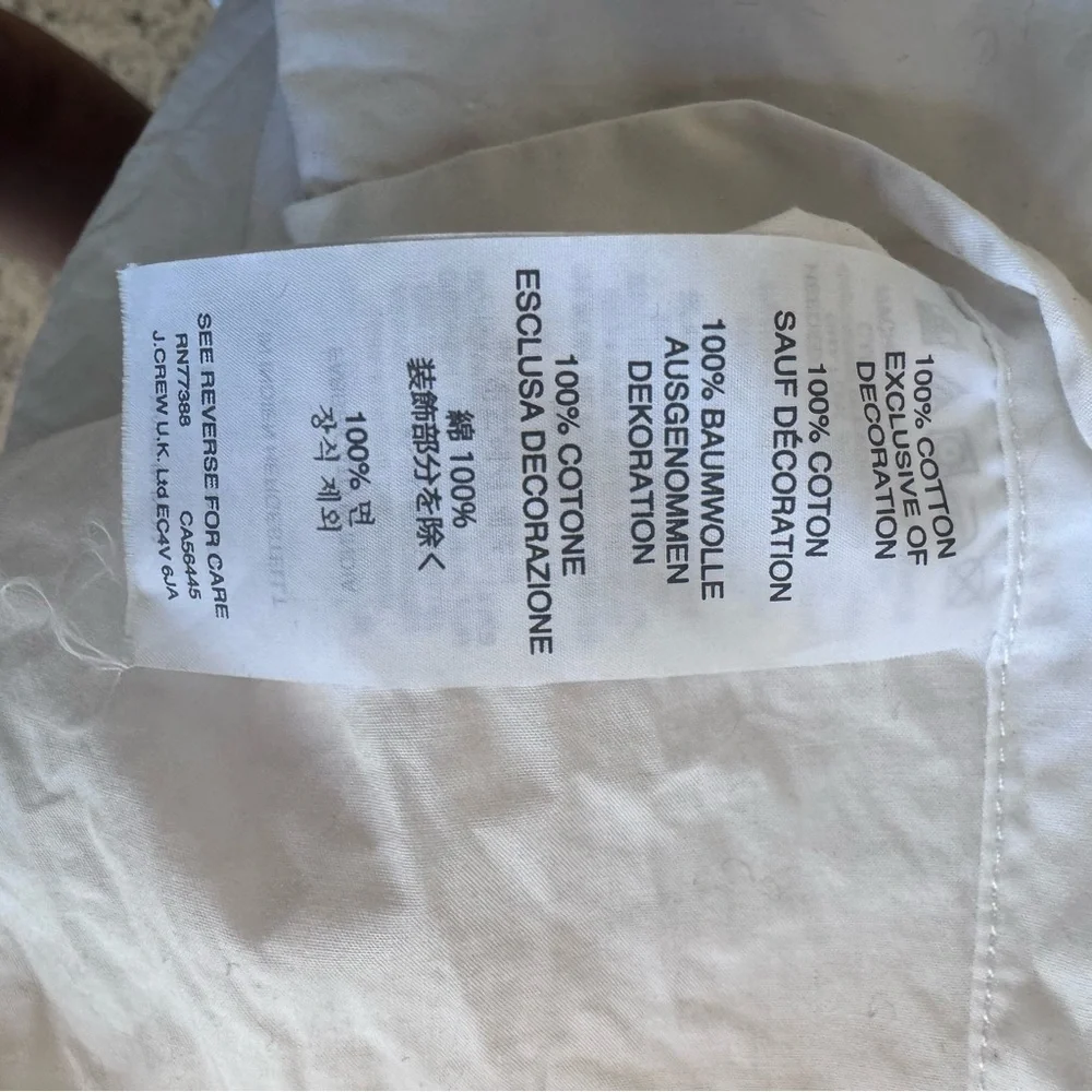 J. Crew crisp white
