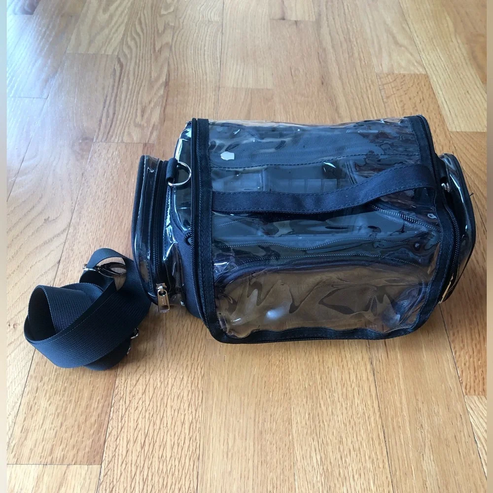 Makeup/ brush clear travel bag