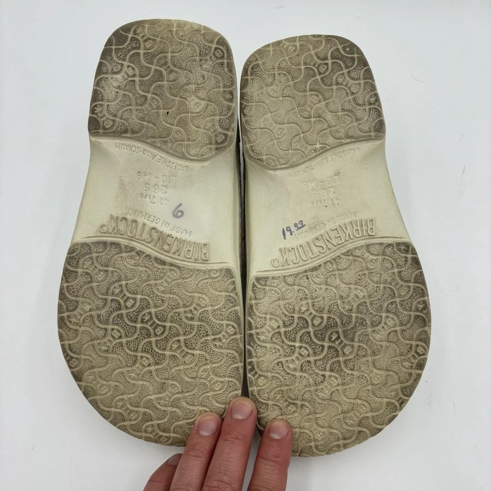 Birkenstock white leather