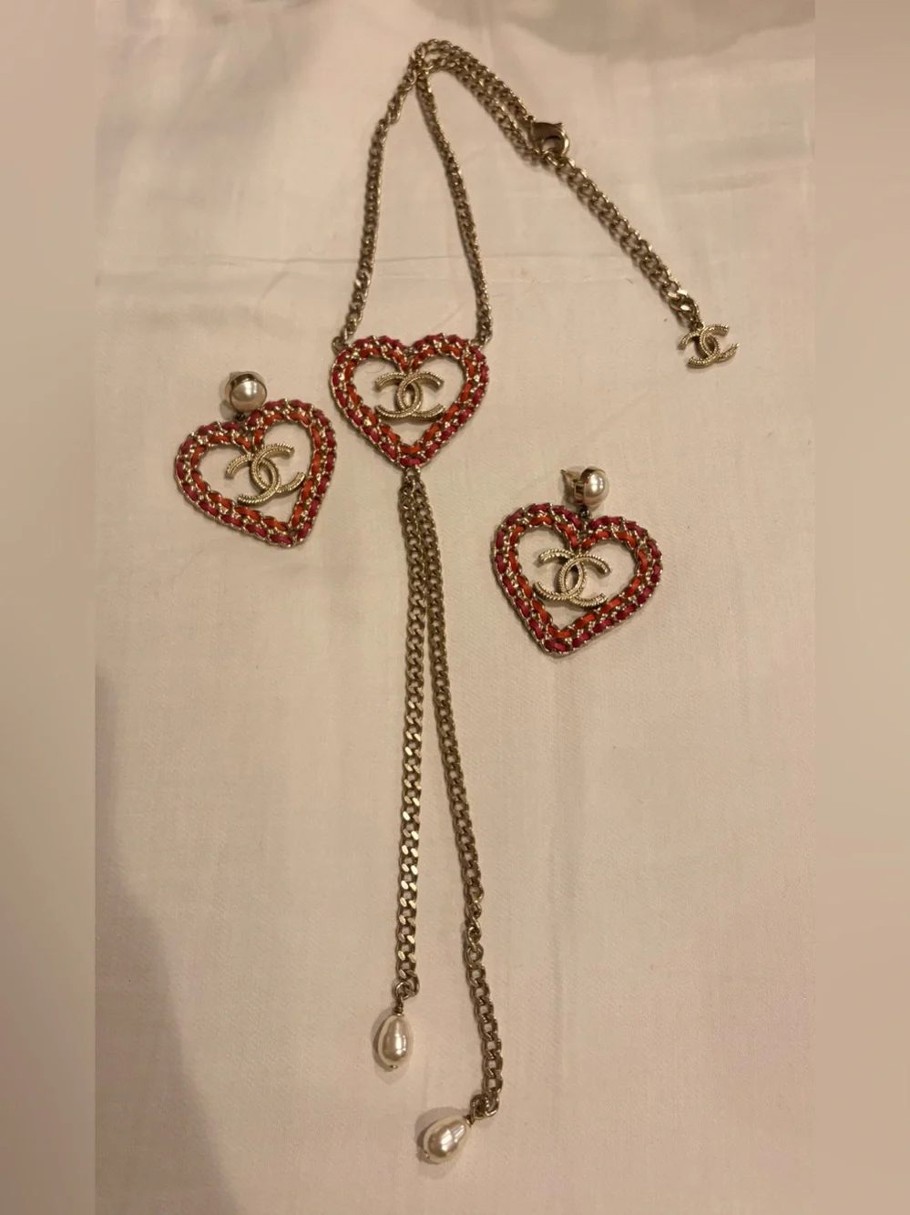CHANEL COCO Heart B18P Gold Necklace