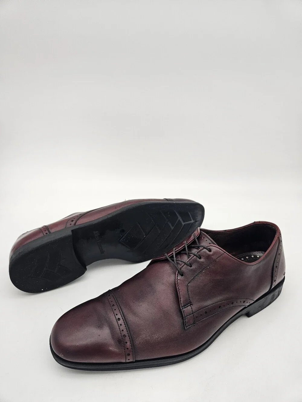 Allen Edmonds Men’s Shoes BACK BAY 11.5 D Burgundy Oxford  Toe Cap