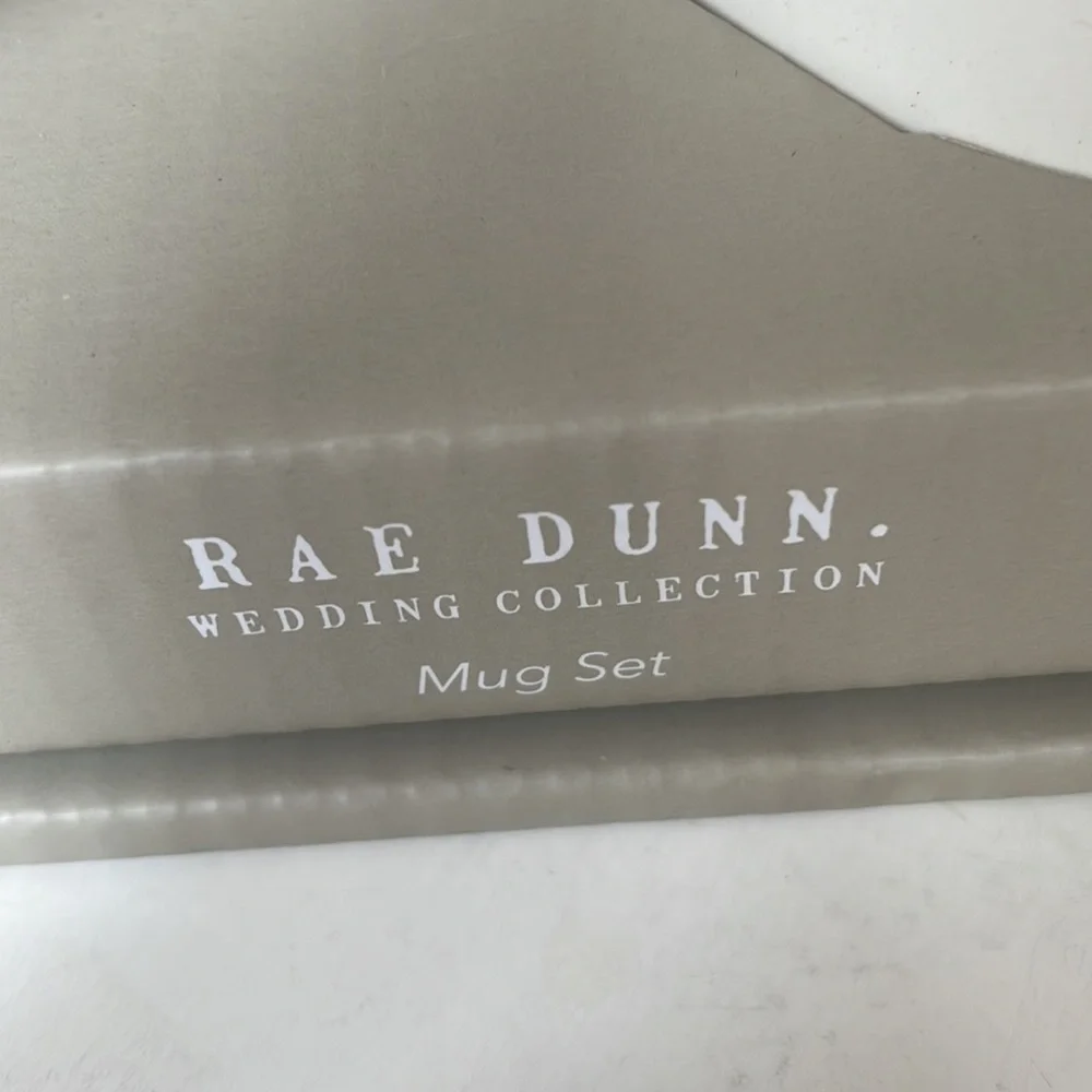 Rae Dunn Wedding Collection Mug Set