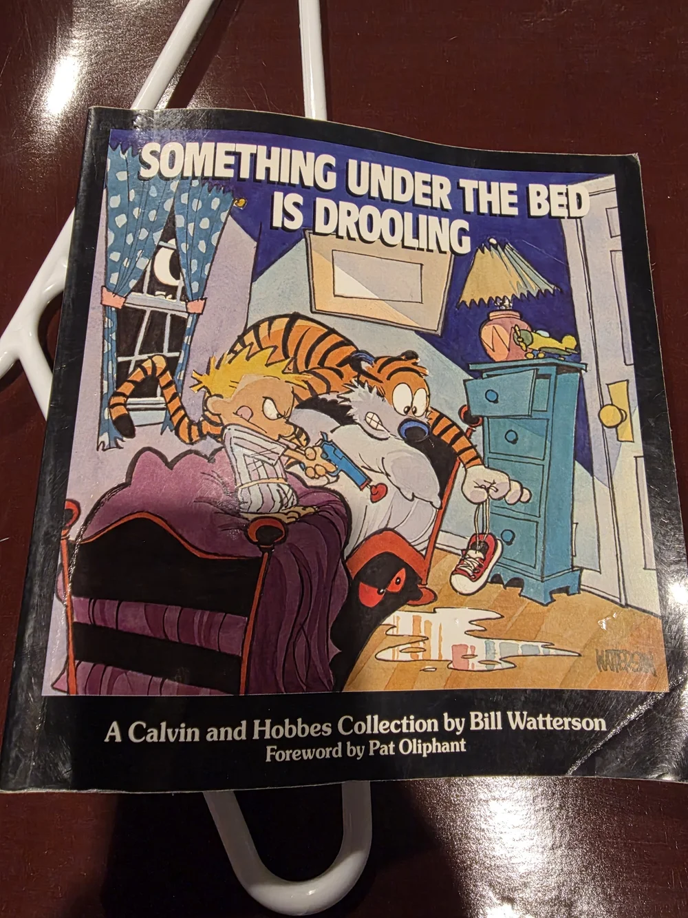 Calvin and Hobbes: Something Under the Bed Is Drooling - Kids Book (Blue)