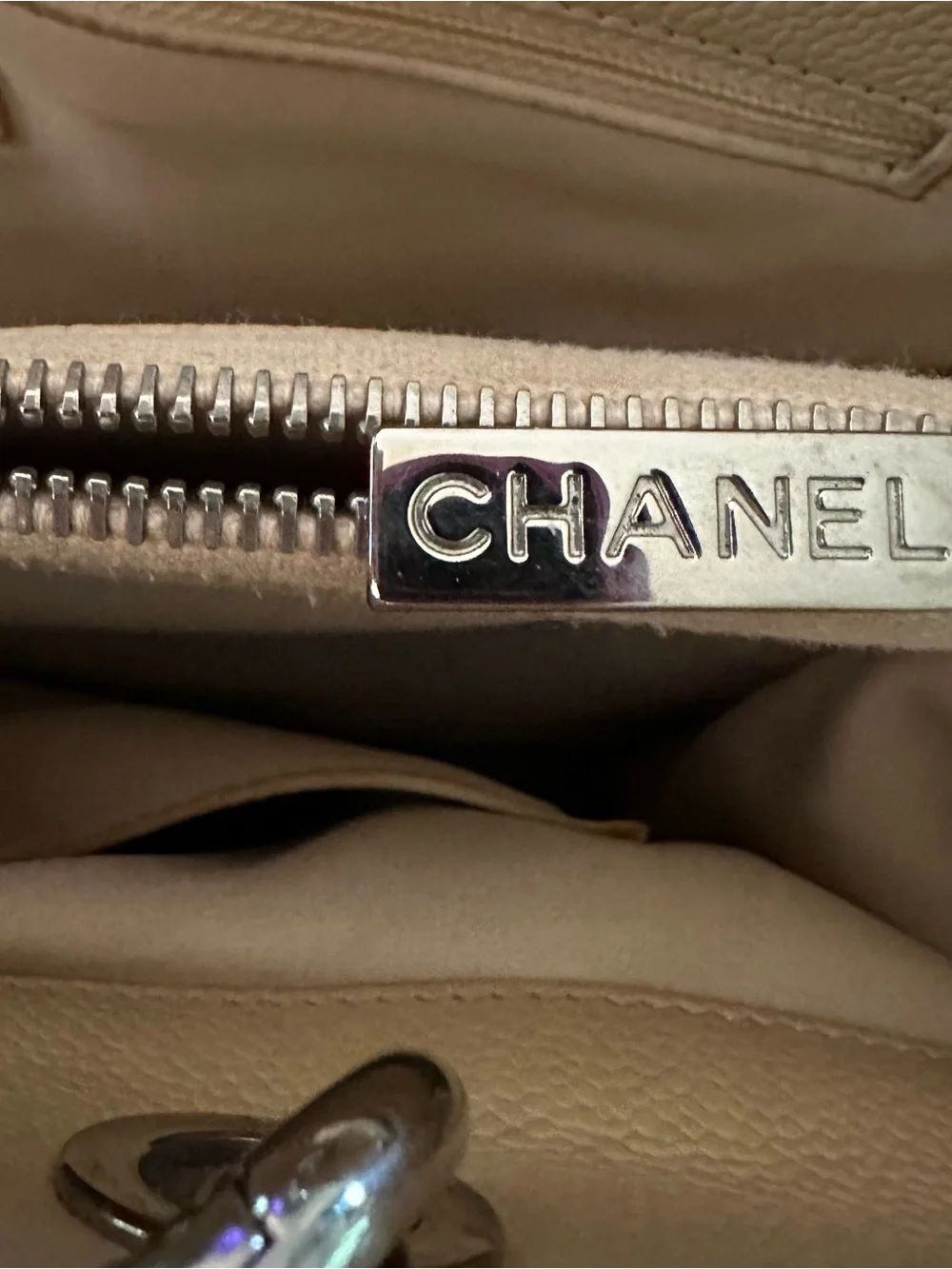 CHANEL elegant beige