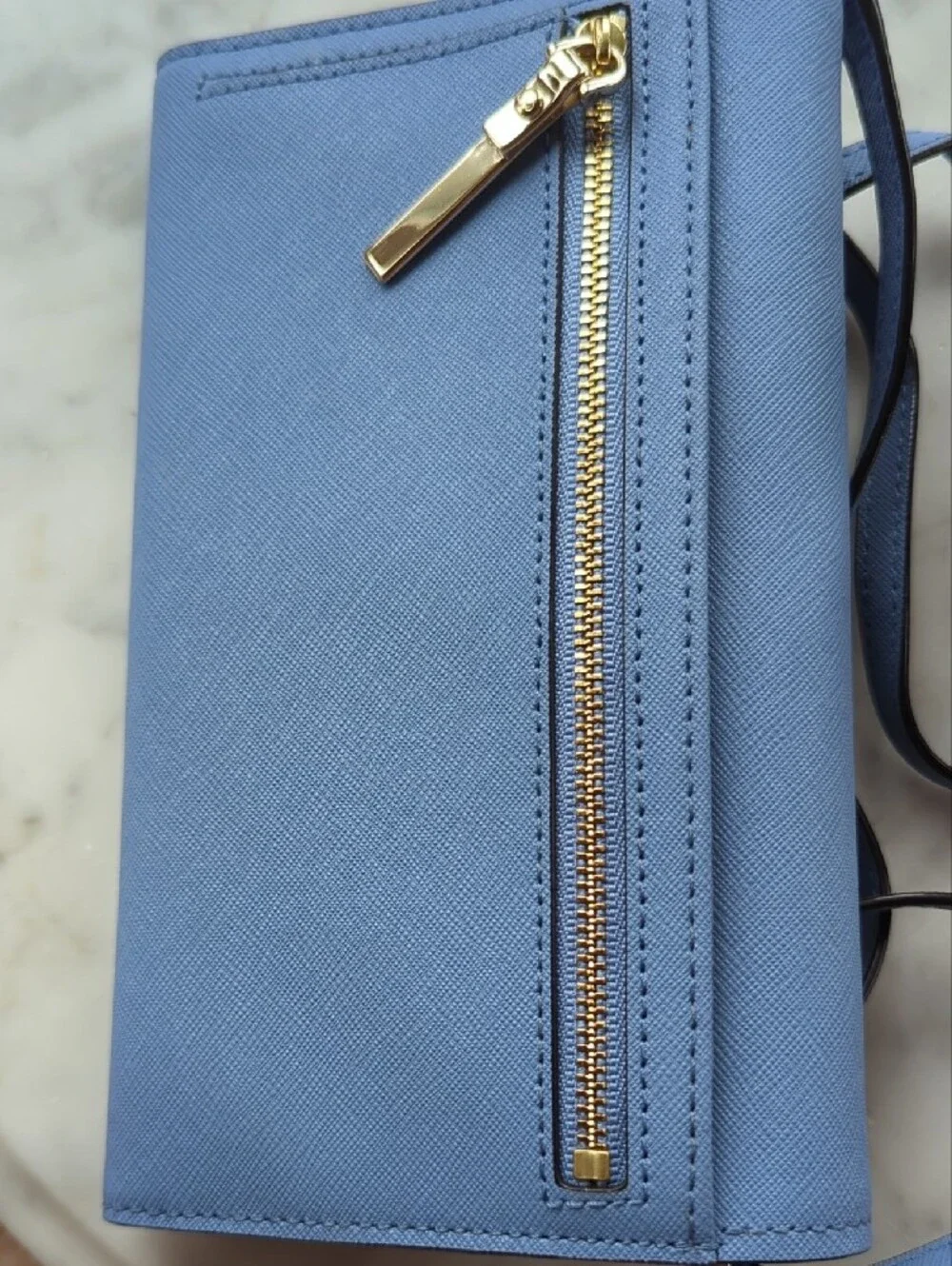 kate spade blue saffiano